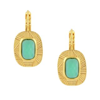 Dormeuses Joyeuse Couleur Dore Turquoise