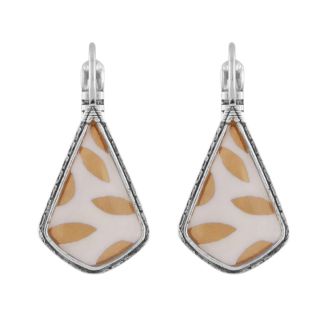 Dormeuses Lovely Couleur Argent Blanc