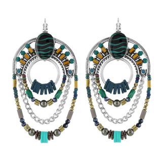 Dormeuses Pacha Couleur Argent Multi