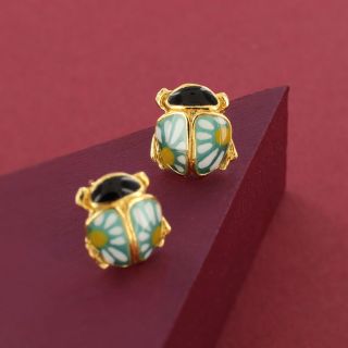 Puces Cox Couleur Dore Vert